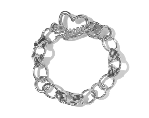 Arrow Hoop Bracelet Silver
