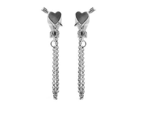 Worth Struck Chain Earclip Silver