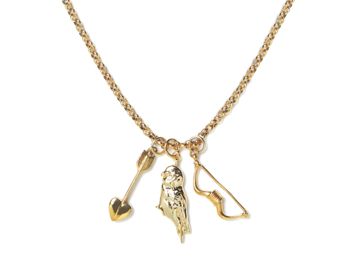 Trio Motif Necklace Gold
