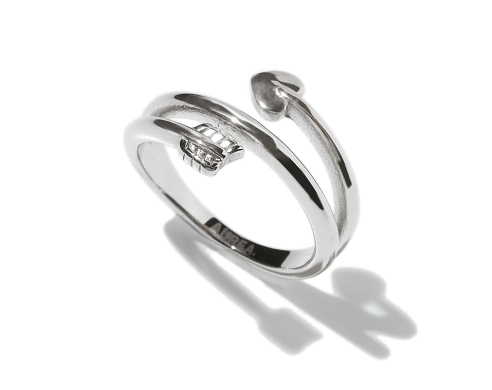 Arrow Spiral Ring Silver
