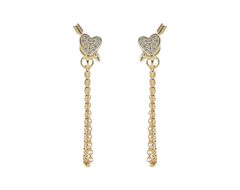 Pavé Worth Struck Chain Pierce Gold