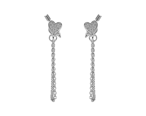 Pavé Worth Struck Chain Pierce Silver